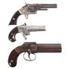 Image 1 : Three Antique Handguns -A) Smith & Wesson Model 1 Second Issue Single Action Revolver