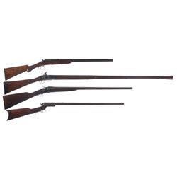 Four Long Guns -A) Belgian Flobert Rifle