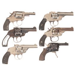 Six Double Action Revolvers -A) American BullDog Marked Double Action Revolver