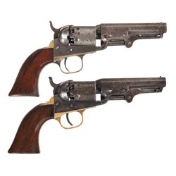 Two Colt 1849 Pocket Single Action Revolvers -A) Colt 1849 Pocket Revolver