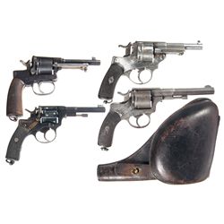 Four European Double Action Revolvers -A) Leopold Gasser Model 1898 Double Action Revolver