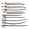 Image 1 : Nine Assorted Military and Fraternal Swords