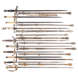 Ten Swords, Mostly Lodge and Fraternal Order Designs and Britain Court Sword