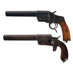 Two WWI Flare Guns -A) Hebel Model 1894 Flare Gun