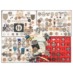 Nazi style Buttons, Pins, Medals, Insignia and Other Miscellaneous Items