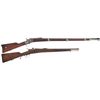 Image 1 : Two Single Shot Longarms -A) Danish Model 1867 Rolling Block Rifle
