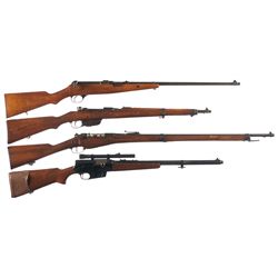 Four Long Guns -A) Custom Ross Model 1905 Straight Pull Bolt Action Rifle