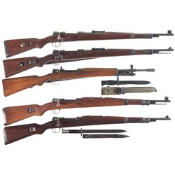 Five Bolt Action Military Rifles -A) Yugoslavian Mauser Model 98/48 Bolt Action Rifle