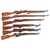 Image 1 : Six Military Longarms -A) Mosin Nagant Model 91 Bolt Action Rifle