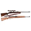 Image 1 : Two German Rifles -A) Walther Sport Model V Single Shot Bolt Action Rifle with Scope