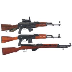 Three Semi-Automatic Rifles -A) Romanian SAR-1 Semi-Automatic Rifle with Sight