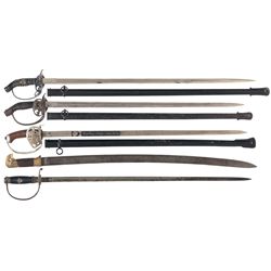 Five German Imperial and Nazi Swords