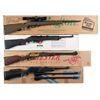 Image 1 : Four Boxed Long Guns -A) Remington Model 597 Semi-Automatic Rifle with Scope
