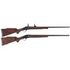 Image 1 : Two Browning High Wall Single Shot Rifles -A) Browning Model 78 High Wall Rifle