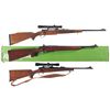 Image 1 : Three Bolt Action Rifles -A) Sears Model 53 Bolt Action Rifle with Scope
