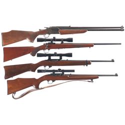 Four Sporting Long Guns -A) Savage Arms Model 24 Combination Gun