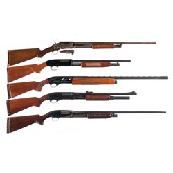 Five Shotguns -A) Marlin Model 19 Slide Action Shotgun
