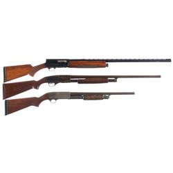 Three Shotguns -A) Belgian Browning Auto 5 Magnum Semi-Automatic Shotgun
