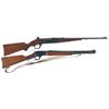 Image 1 : Two Lever Action Rifles -A) Savage Model 1899-A Lever Action Rifle