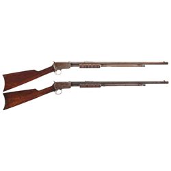 Two Winchester Model 90 Slide Action Rifles -A) Winchester Third Model 90 Slide Action Rifle