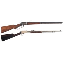 Two Lever Action Rifles -A) Marlin Model 39 Lever Action Rifle
