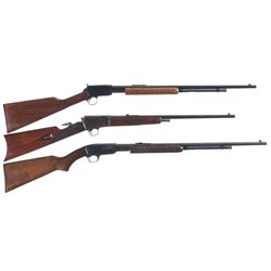 Three Winchester Rifles -A) Winchester Model 62A Slide Action Rifle