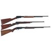 Image 1 : Three Winchester Rifles -A) Winchester Model 62A Slide Action Rifle