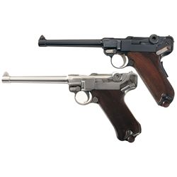 Two Luger Pistols -A) Mauser/Interarms American Eagle Luger Semi-Automatic Pistol