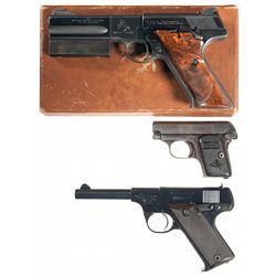 Three Semi-Automatic Pistols -A) Colt Woodsman Match Target Second Series Semi-Automatic Pistol with