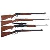 Image 1 : Four Rifles -A) Marlin Model Golden 39A Lever Action Rifle