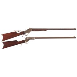 Two Stevens Single Shot Rifles -A) Stevens No. 44