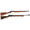 Image 1 : Two Single Shot Rifles -A) Stevens 414 Armory Single Shot Rifle