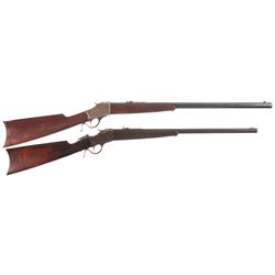 Two Winchester Model 1885 Rifles -A) Winchester Model 1885 High Wall Single Shot Rifle