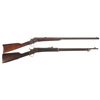Image 1 : Two Remington Rolling Block Rifles -A) Remington Rolling Block Sporting Rifle