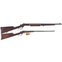 Two Stevens Single Shot Rifles -A) Stevens No. 414 Single Shot Rifle