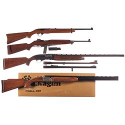 Two Carbines and Two Shotguns -A) Ruger Model 44 Semi-Automatic Carbine