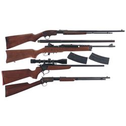 Four Rifles -A) Savage Arms Model 29 Slide Action Rifle
