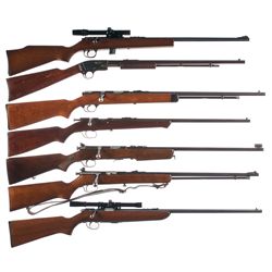 Seven Boys Rifles -A) Stevens Model 75 Slide Action Rifle