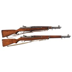 Two U.S. Garand Rifles -A) Springfield M1 Tanker Garand 7.62 NATO Semi-Automatic Rifle