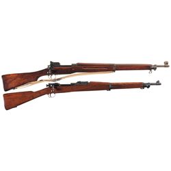 Two U.S. Bolt Action Rifles -A) U.S. Eddystone Model 1917 Bolt Action Rifle