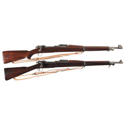 Two U.S. Military Bolt Action Rifles -A) Springfield Model 1903 Bolt Action Rifle with Sling and Muz