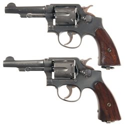 Two Smith & Wesson Victory Model Double Action Revolvers -A) Smith & Wesson Navy Marked Victory Doub