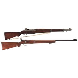 Two U.S. Military Long Guns -A) U.S. Springfield M1 Garand Semi-Automatic Rifle