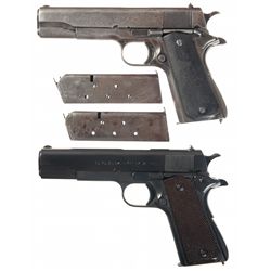 Two Argentinean Model 1927 Semi-Automatic Pistols -A) Sistema Colt Argentina Model 1927 Semi Automat