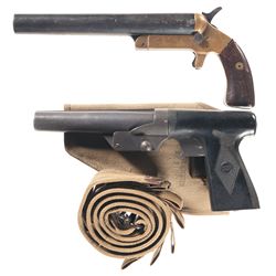 Two U.S. Flare Pistols -A) Scarce U.S. Remington MK III Flare Pistol