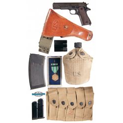 Colt Model 1911A1 Semi-Automatic Pistol with Accessories