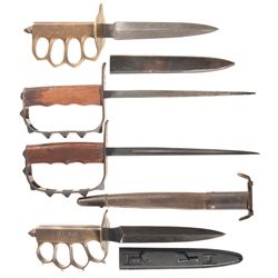Four Trench Knives