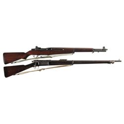 Two U.S. Military Rifles -A) U.S. International Harvester M1 Garand Semi-Automatic Rifle