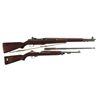 Image 1 : Two U.S. Rifles -A) Springfield M1 Garand Semi-Automatic Rifle