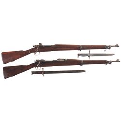 Two U.S. Bolt Action Rifles -A) U.S. Remington Model 1903 A3 Bolt Action Rifle with Bayonet
